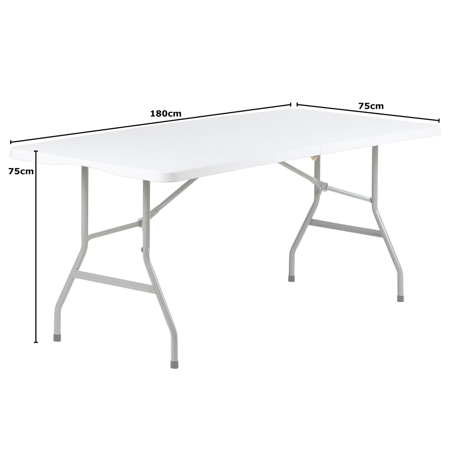 Hartleys 6ft White Folding Table