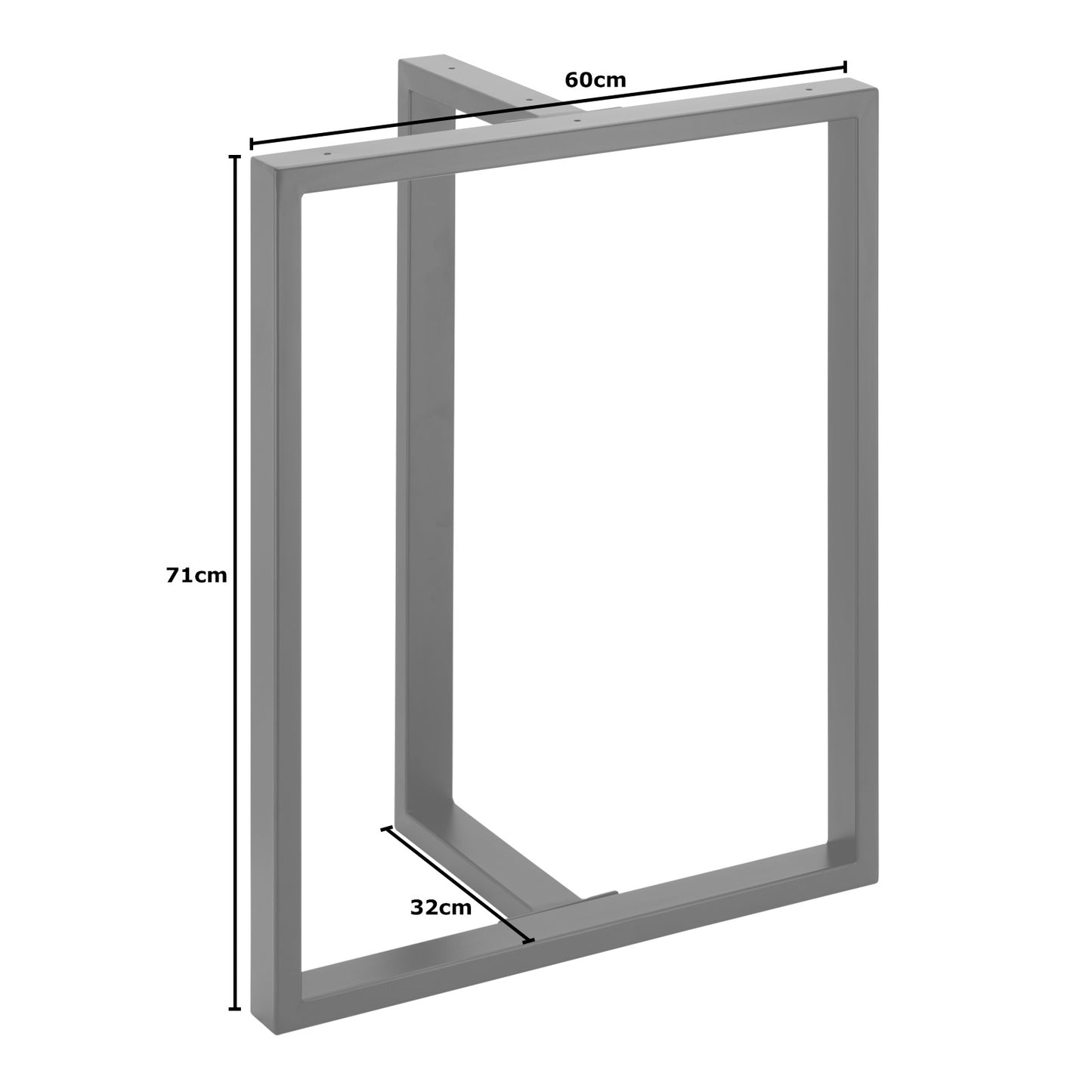 Hartleys T Shape Metal Table & Bench Legs