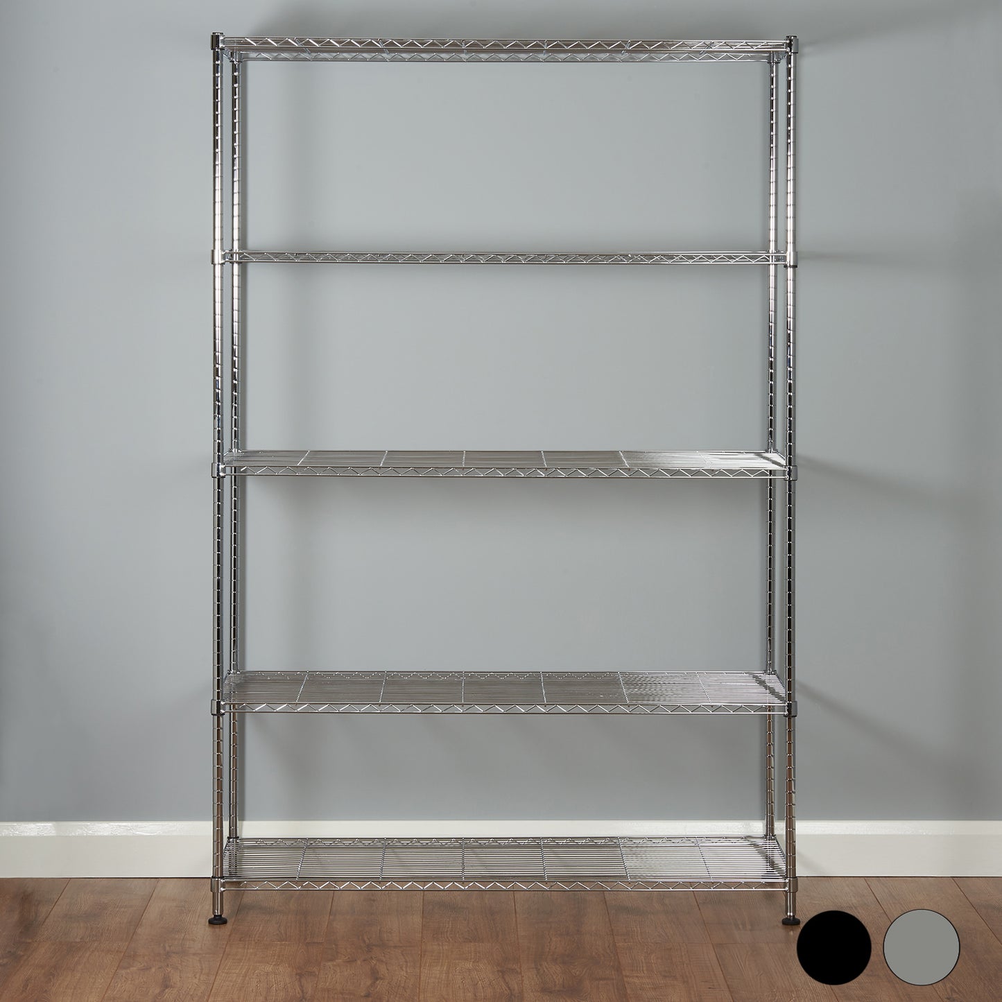 Hartleys 180cm 5 Tier Adjustable Wire Shelving Unit