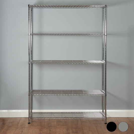 Hartleys 180cm 5 Tier Adjustable Wire Shelving Unit