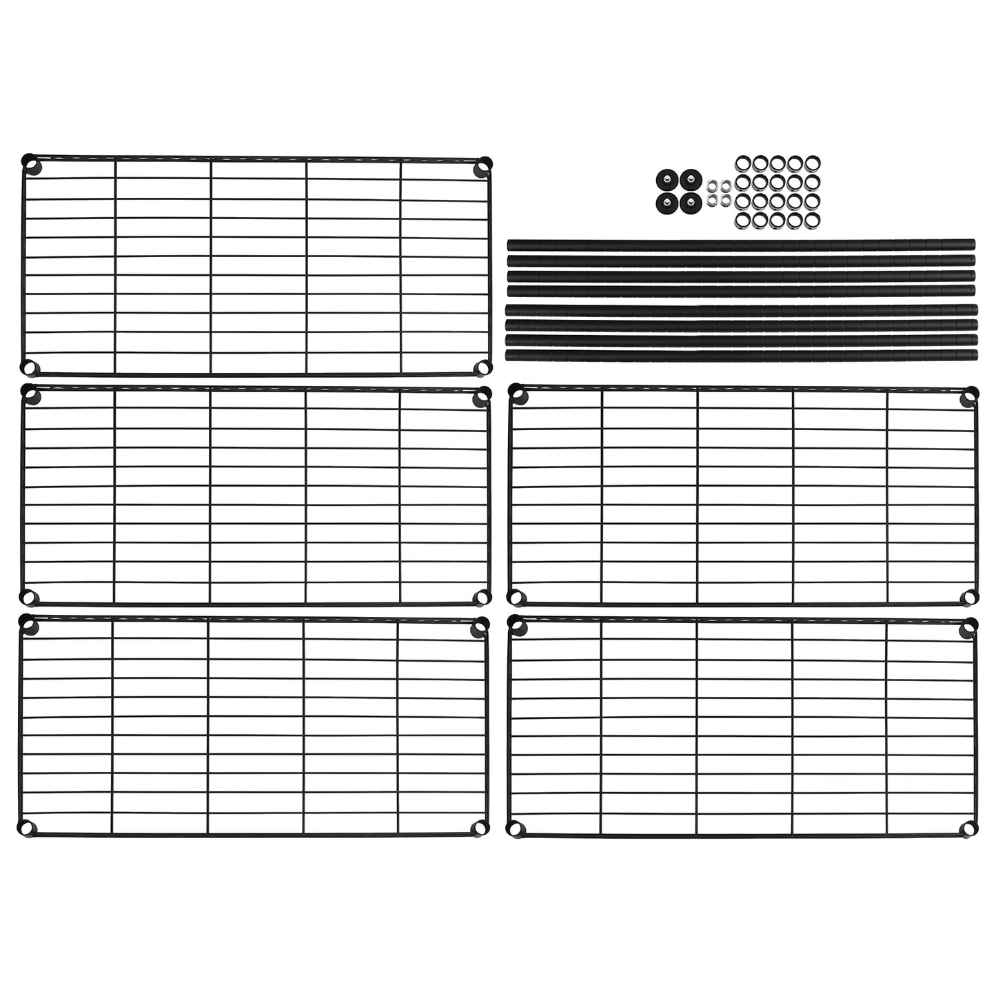 Hartleys 180cm 5 Tier Adjustable Wire Shelving Unit