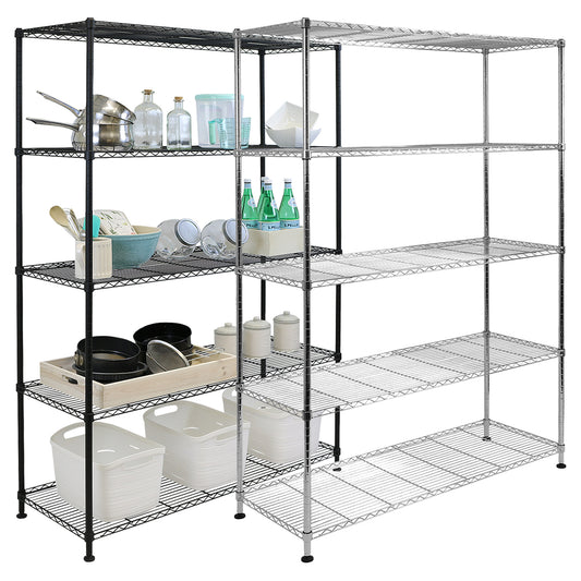 Hartleys 180cm 5 Tier Adjustable Wire Shelving Unit