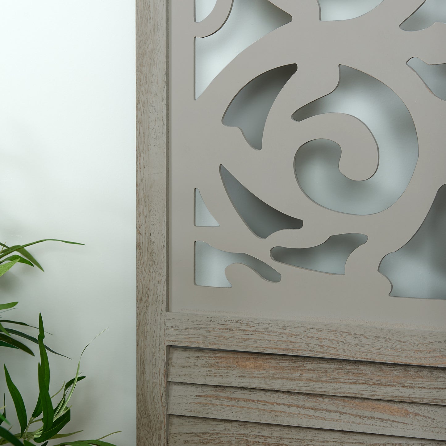 Hartleys 3 Panel Decorative Wooden Room Divider