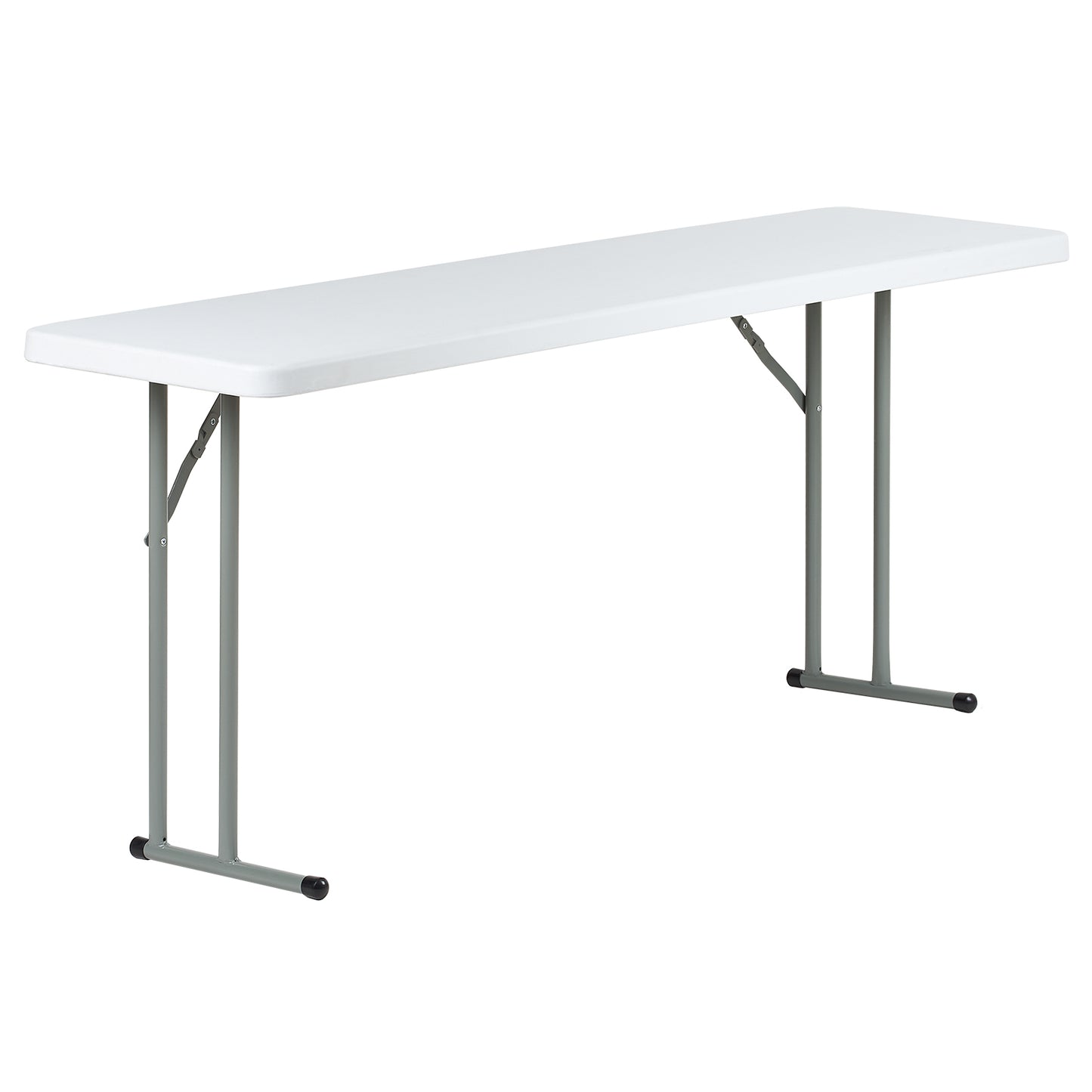 Hartleys 6ft White Folding Table - Narrow Model
