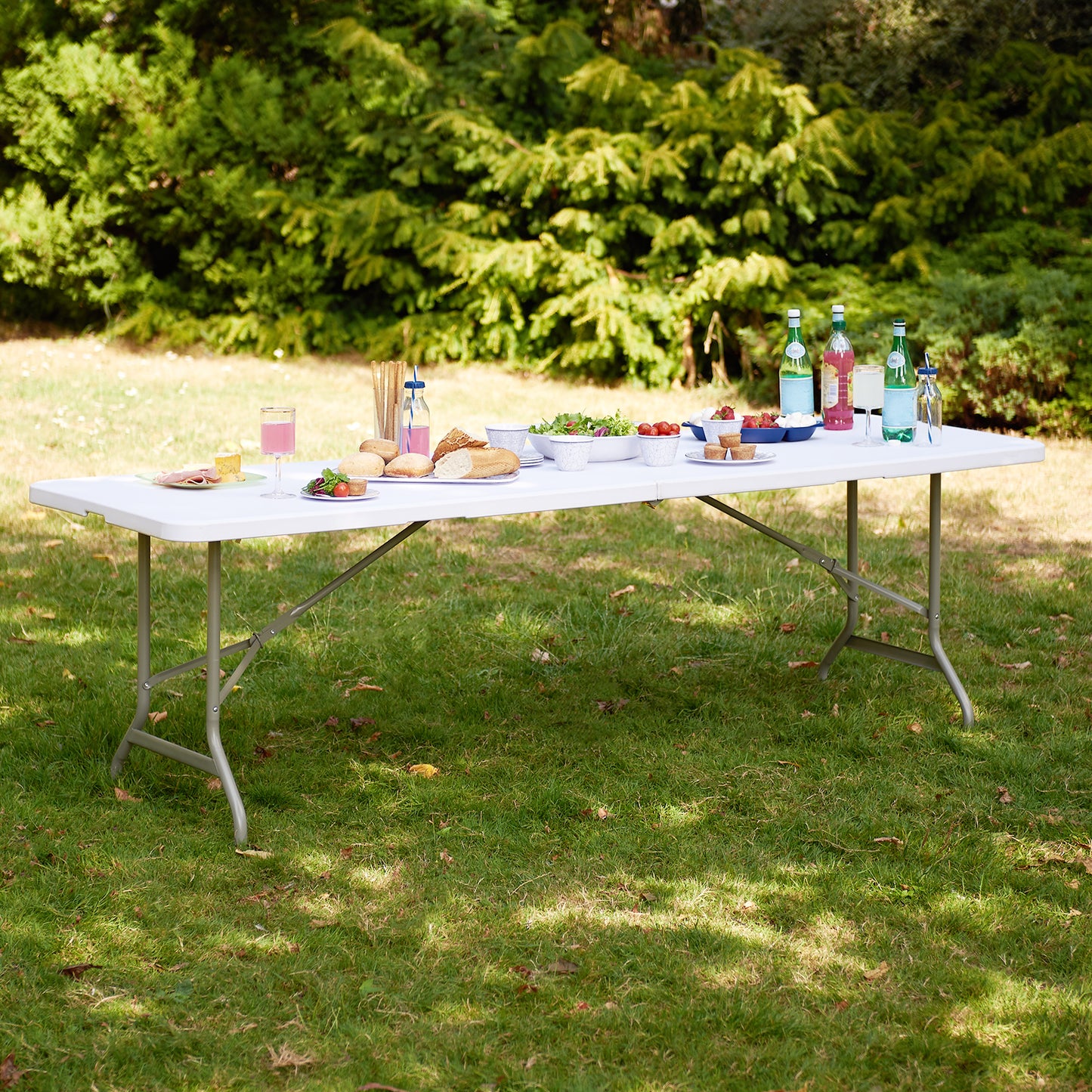 Hartleys 8ft White Folding Table