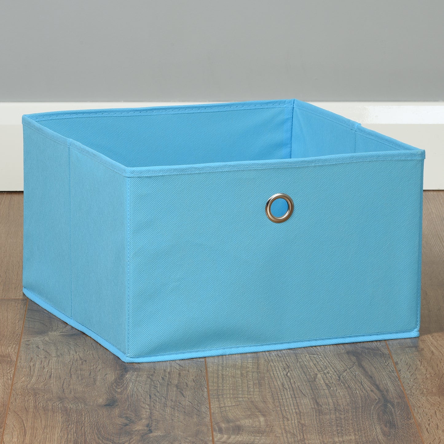 Hartleys Rectangular Fabric Storage Box with Metal Ring Handle