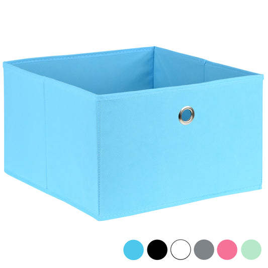 Hartleys Rectangular Fabric Storage Box with Metal Ring Handle