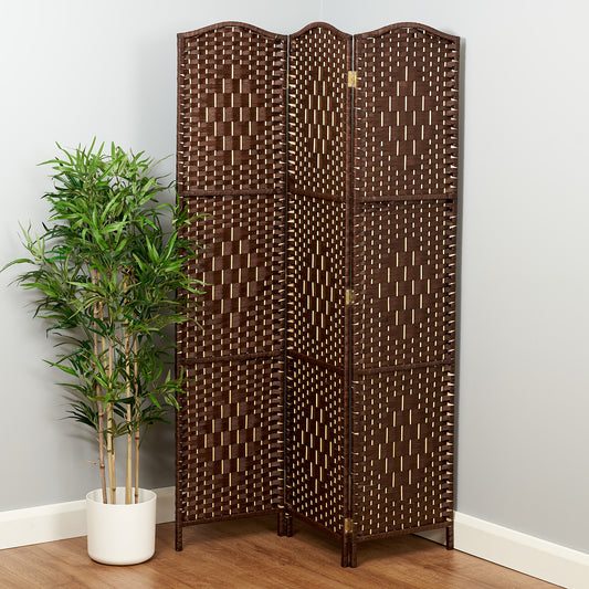 Hartleys Solid Weave Hand Made Wicker Room Divider