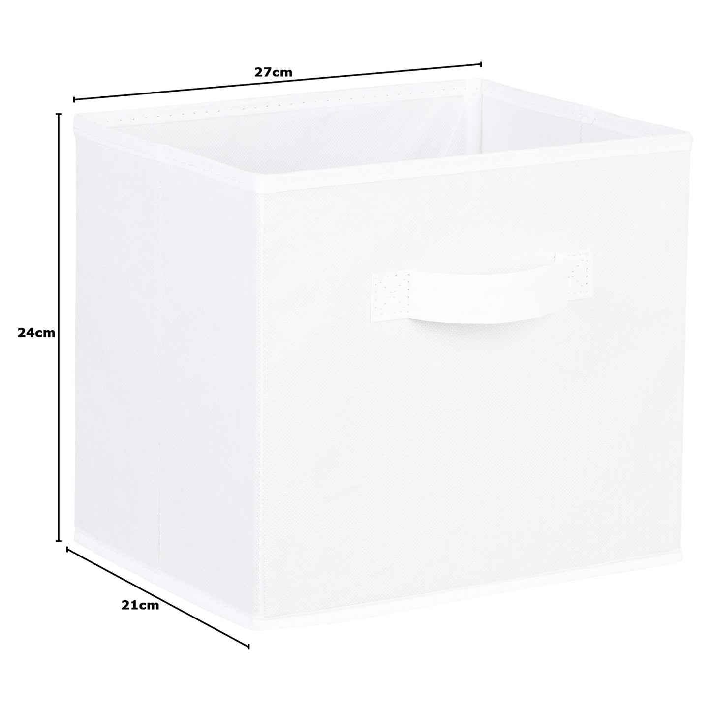 Hartleys Fabric Storage Box with Handle for 2, 3 & 4 Tier Cube Units