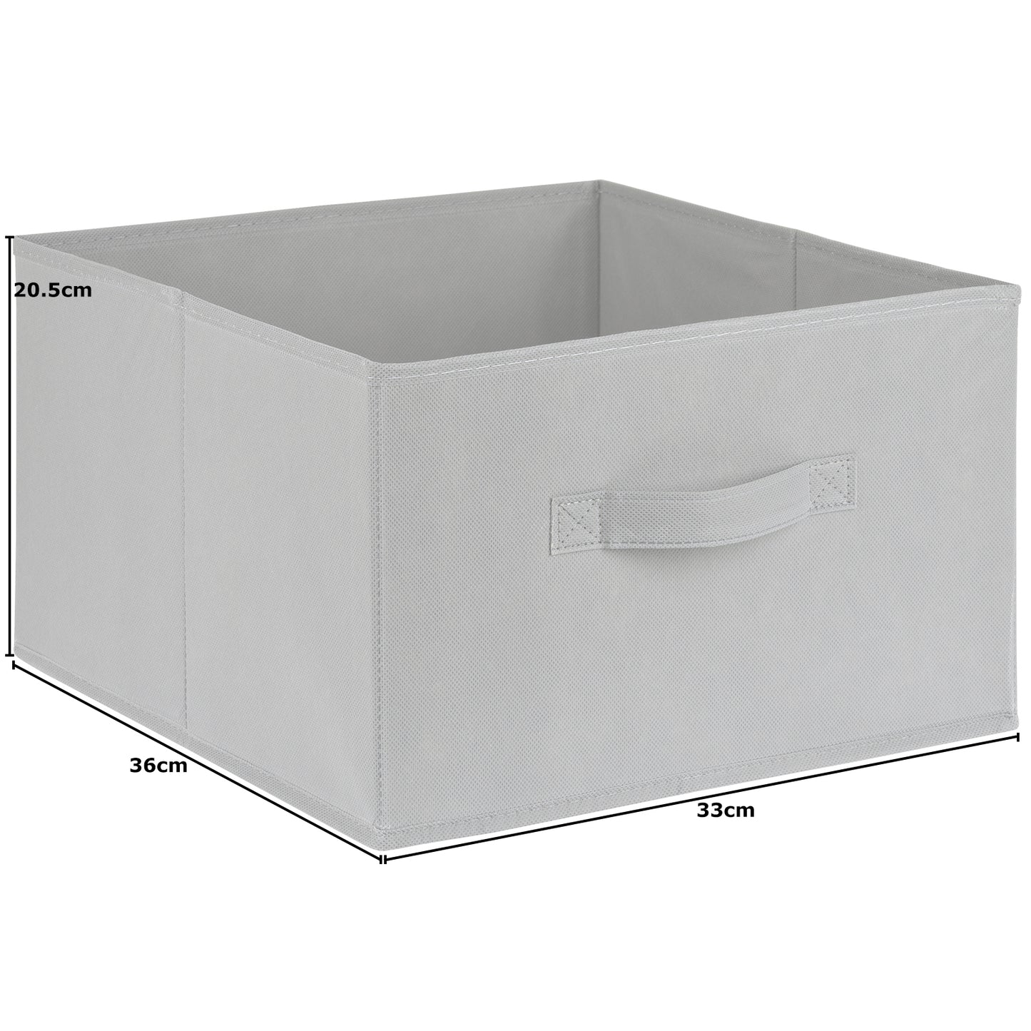 Hartleys Rectangular Fabric Storage Box with Handle