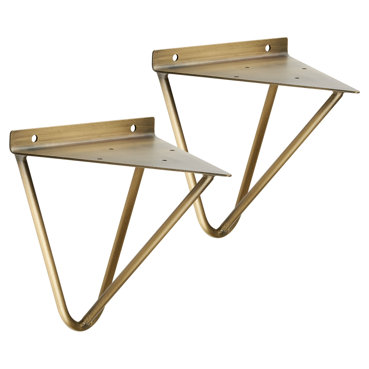 Hartleys Hairpin Prism Shelf Brackets