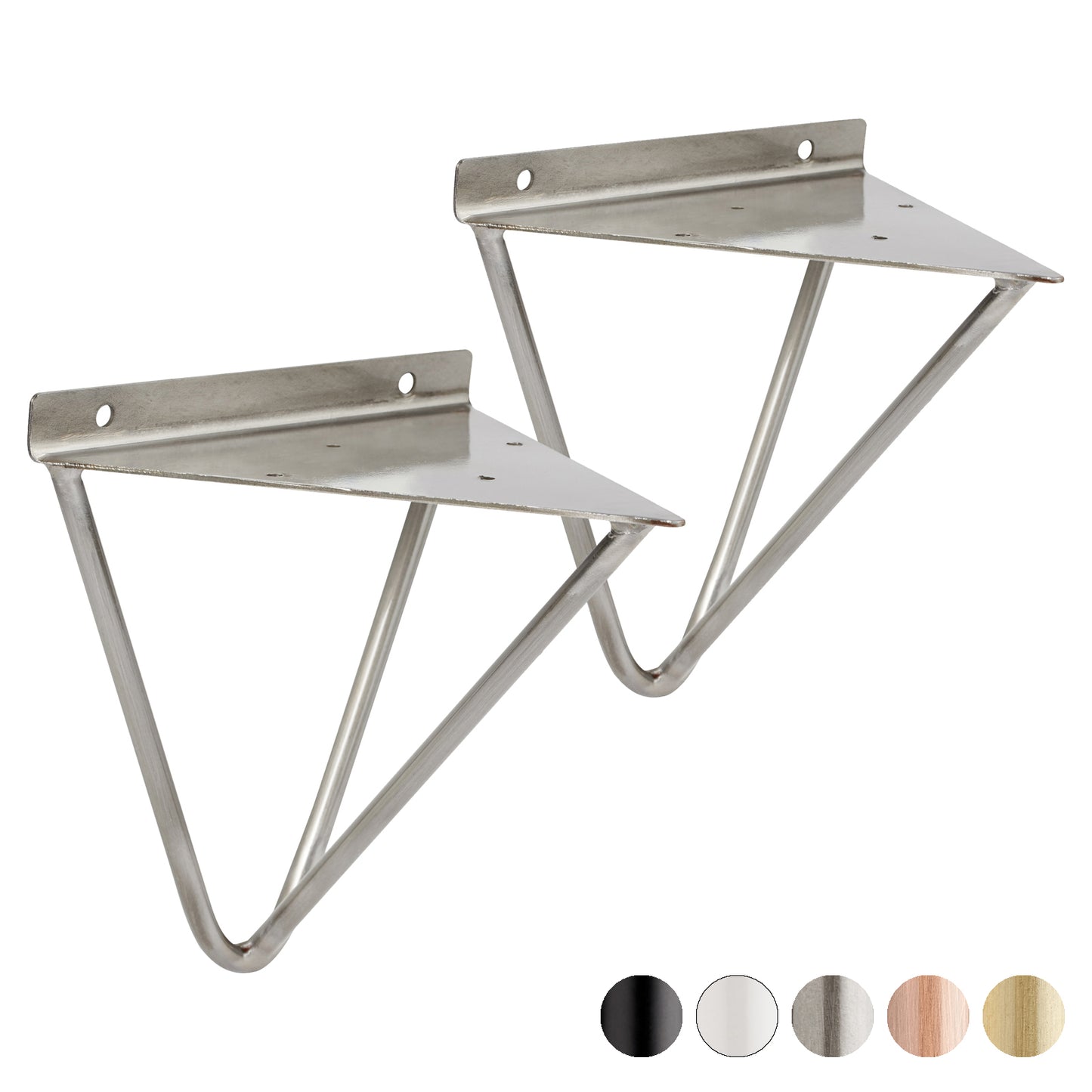 Hartleys Hairpin Prism Shelf Brackets