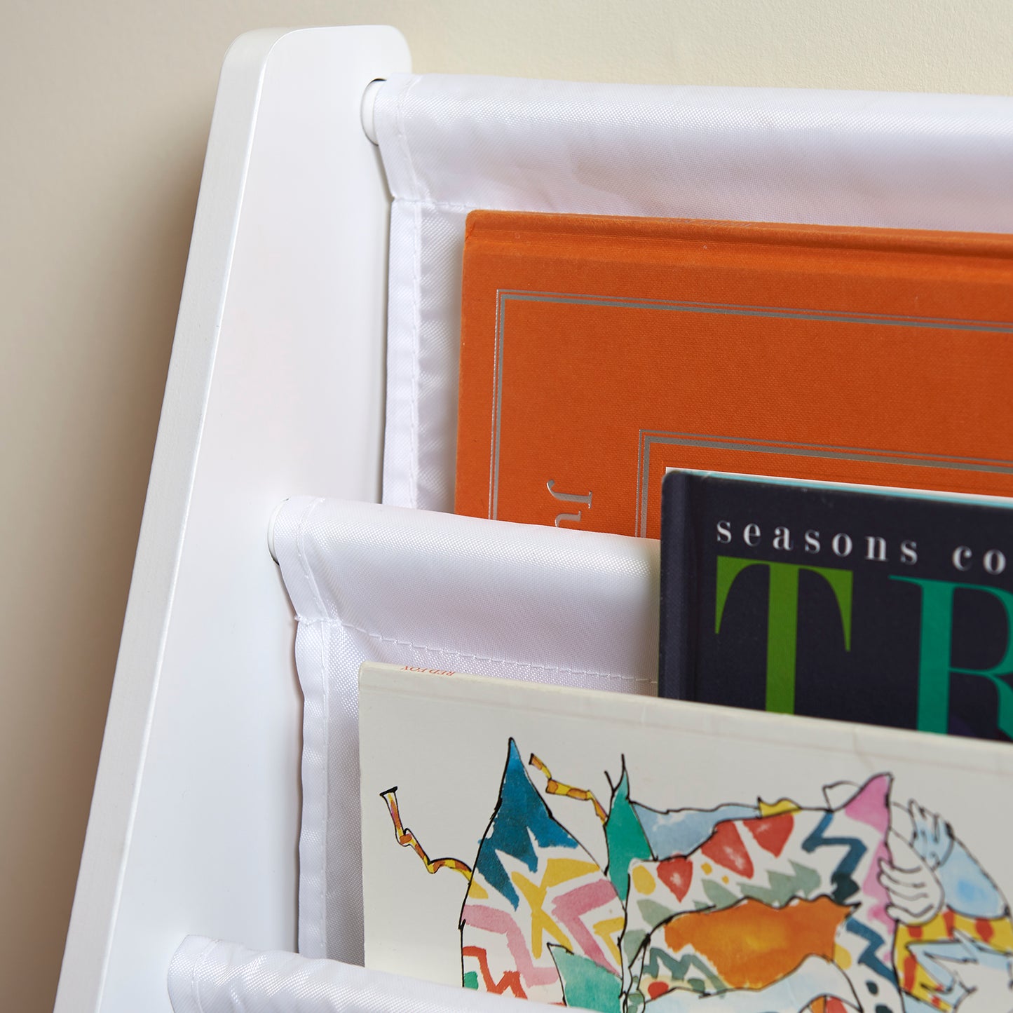 Hartleys Childrens Fun White Wooden Bookshelf