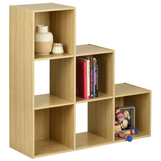 Hartleys Oak Effect 6 Cube Storage Unit