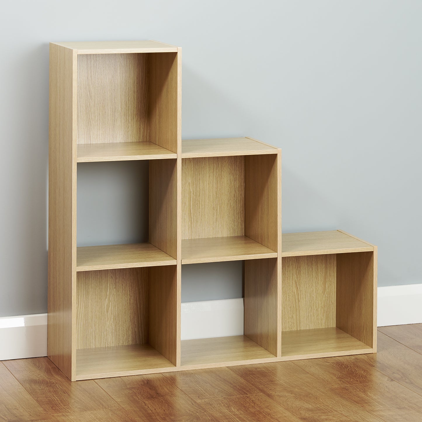 Hartleys Oak Effect 6 Cube Storage Unit