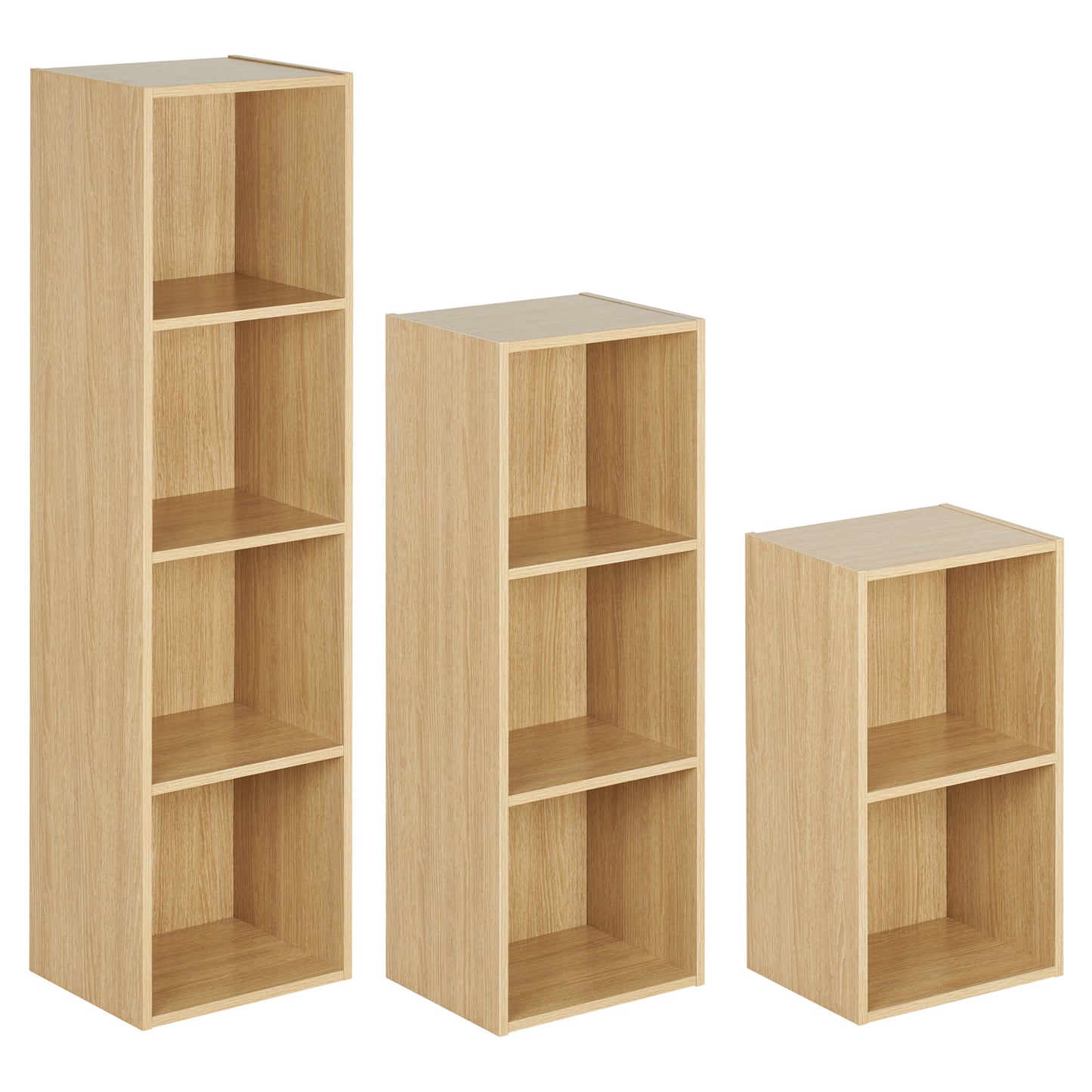 Hartleys Oak Effect Cube Storage Unit - Choice of Size