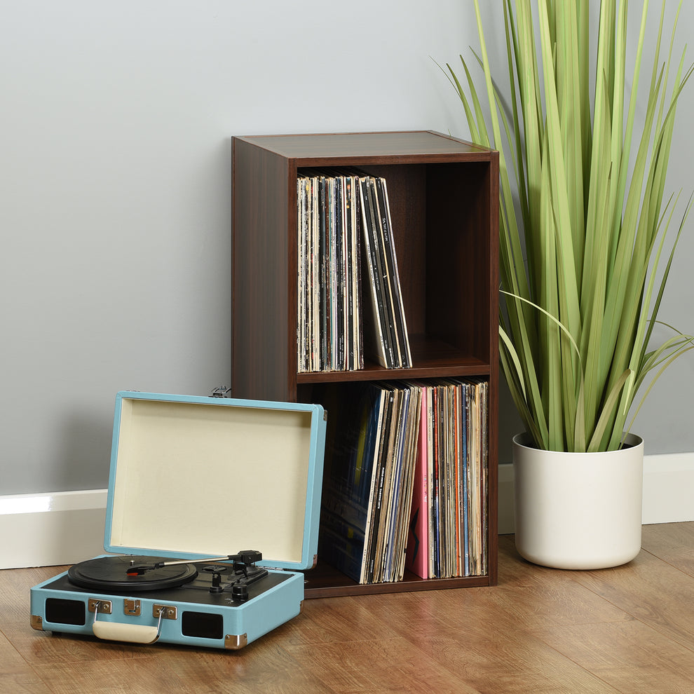 Hartleys Walnut Effect Vinyl Record LP Storage Unit – Hartleys Direct