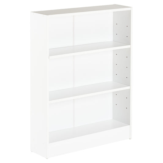 Hartleys White 3 Tier Bookcase