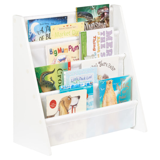 Hartleys Childrens Fun White Wooden Bookshelf
