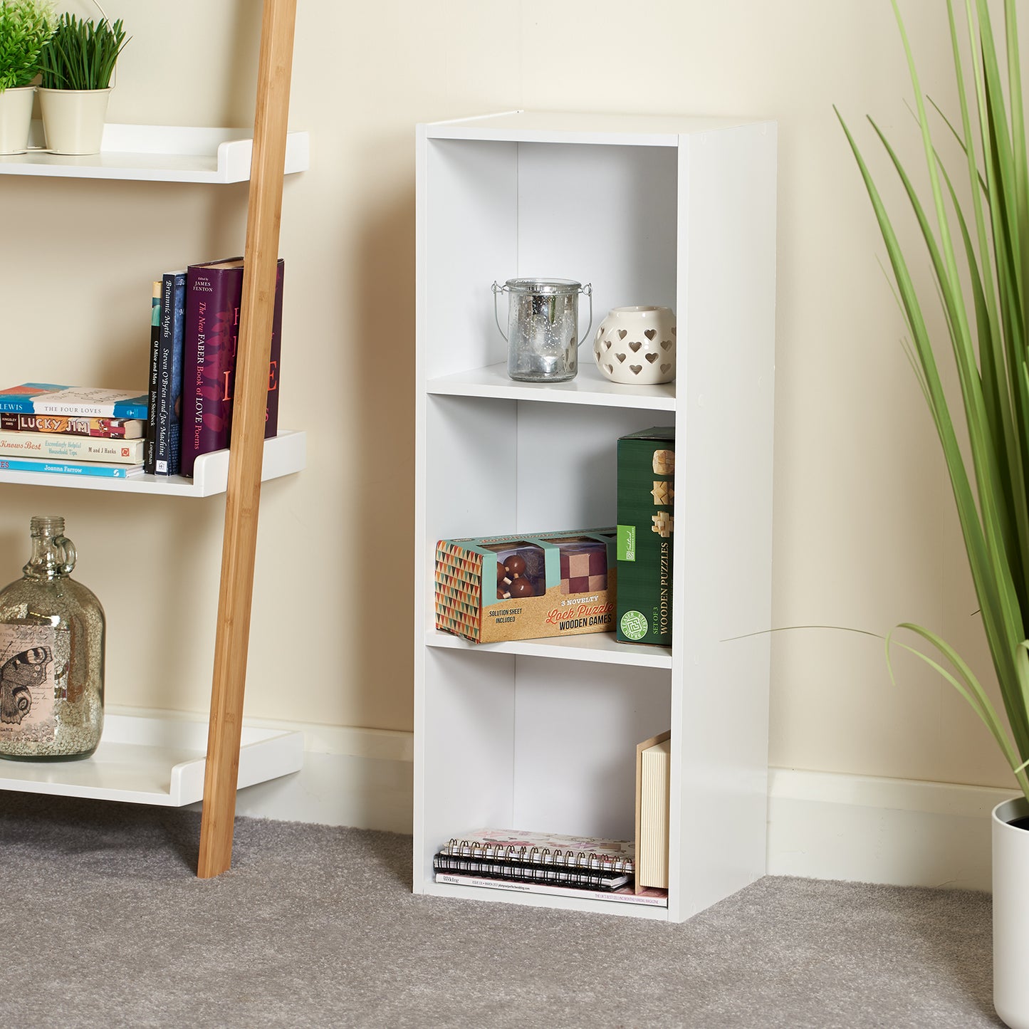 Hartleys White Cube Storage Unit - Choice of Size