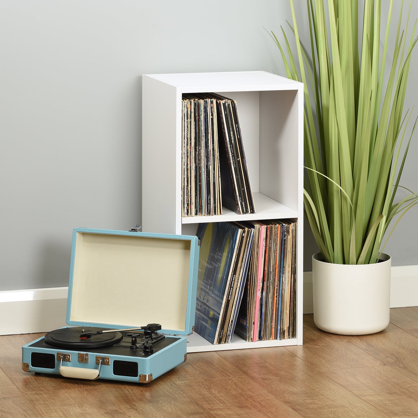 Hartleys White Vinyl Record LP Storage Unit