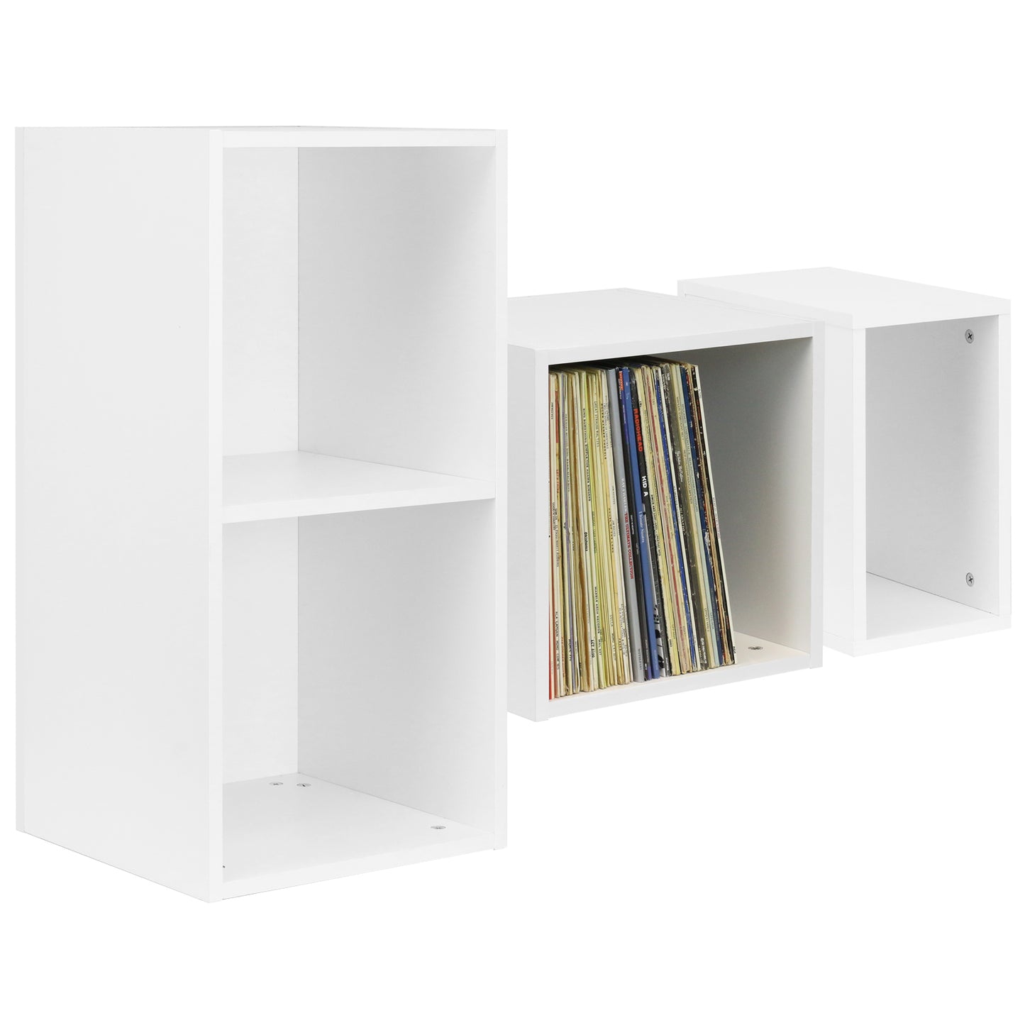 Hartleys White Vinyl Record LP Storage Unit