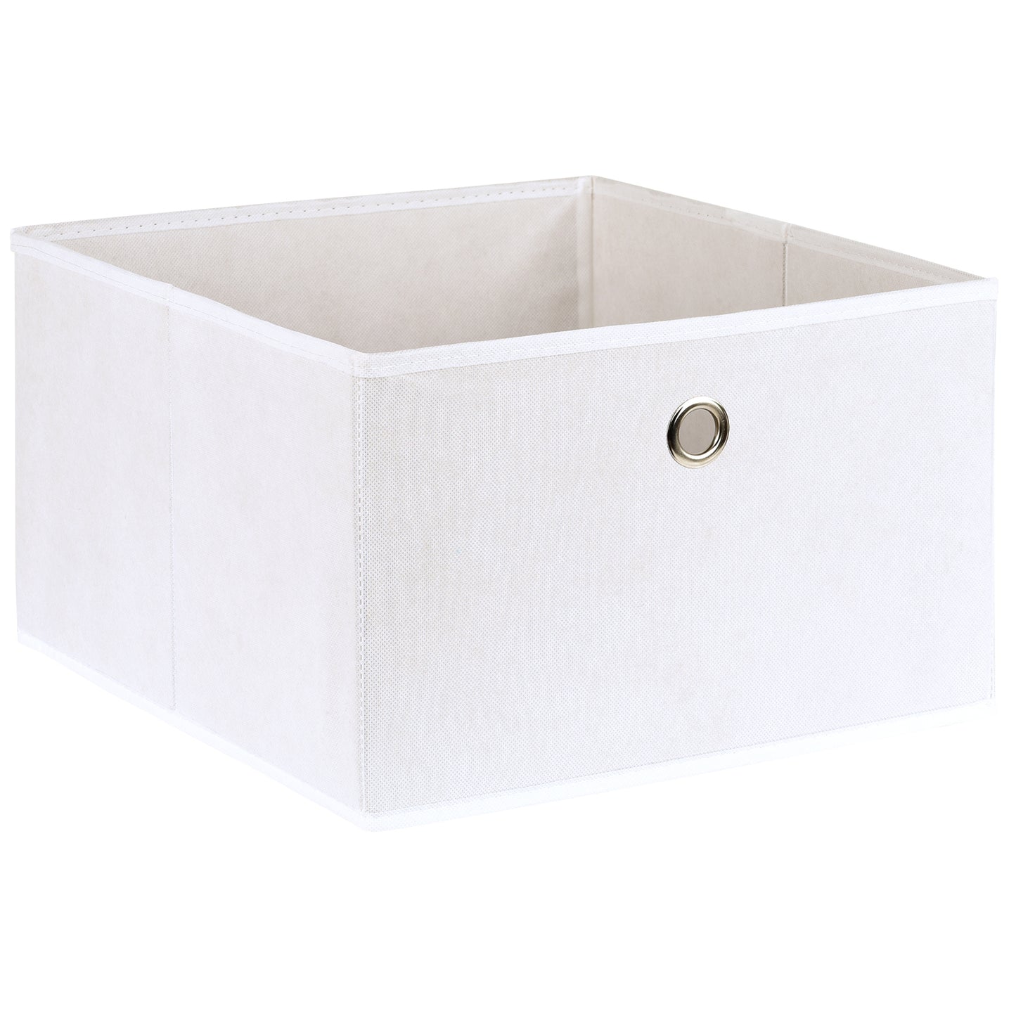 Hartleys Rectangular Fabric Storage Box with Metal Ring Handle